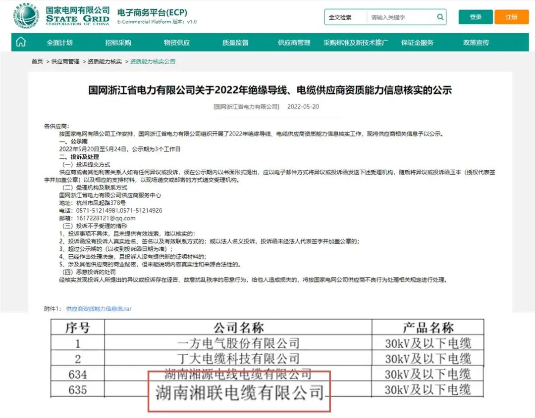 喜訊 | 湘聯(lián)電纜順利通過國家電網(wǎng)“供應商資質(zhì)能力”審核！